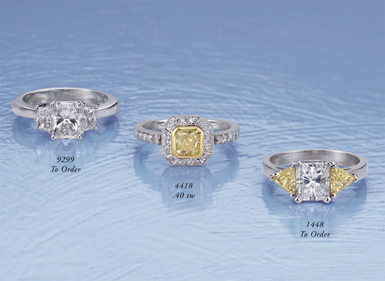 Engagement rings at Diamante Jewelers
